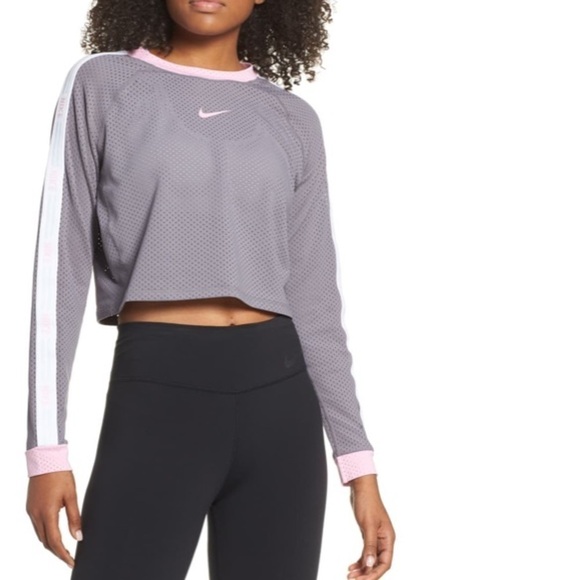 Nike Running Top Long Sleeves Cropped/Nike Running Sweatshirt - Picture 6 of 7